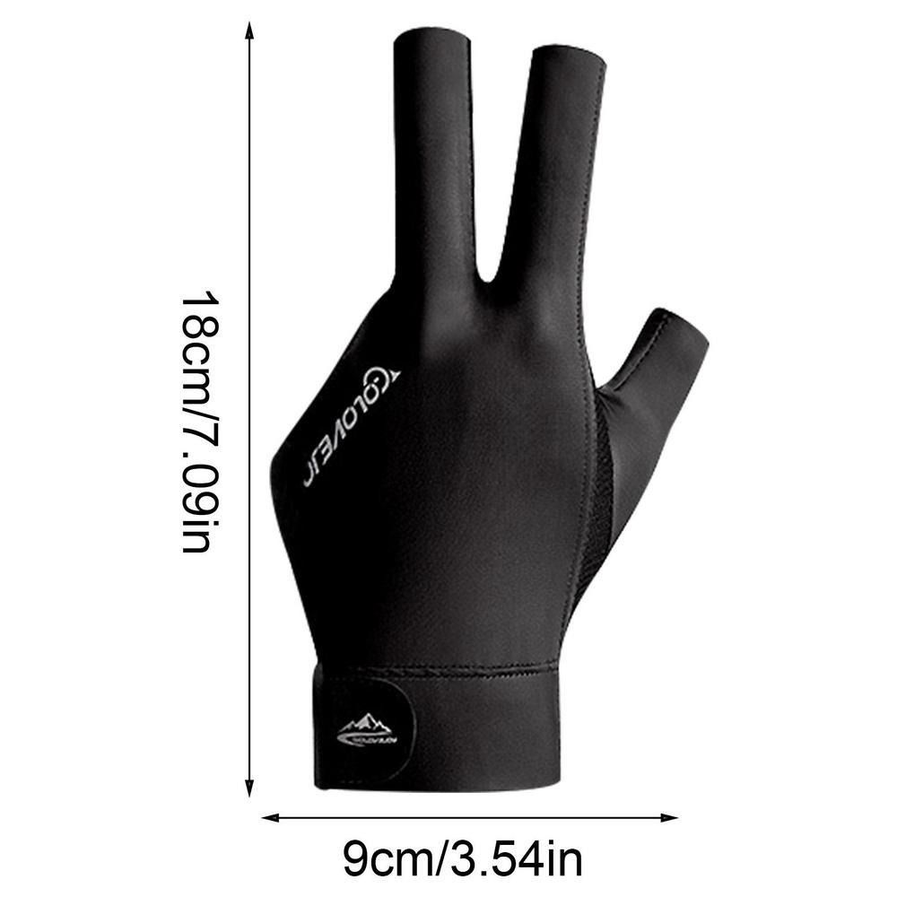 Elasticity Breathable Training Glove Three Fingers Snooker Glove Left Right Hand Anti Skid Billiard 5