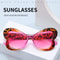 Trendy Gradient Ladies Party Eyewear, Cute Colorful Butterfly Sunglasses, Stylish Women Cat Eye Shades