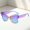 Trendy Gradient Ladies Party Eyewear, Cute Colorful Butterfly Sunglasses, Stylish Women Cat Eye Shades