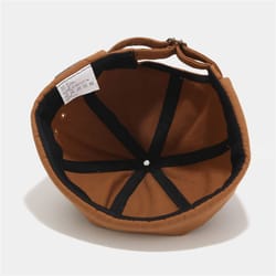 trendy fashion bonnet beanies for men, cotton adjustable dome docker cap, retro brimless mechanic hat