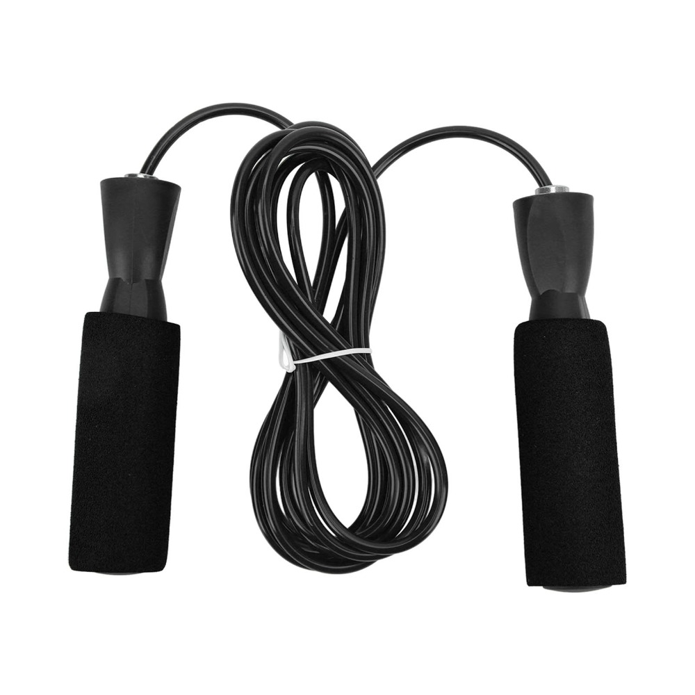 Steel Wire Speed Jumping Rope with Double Bearings and Comfortable Foam Handles for Effective Weighted Workouts