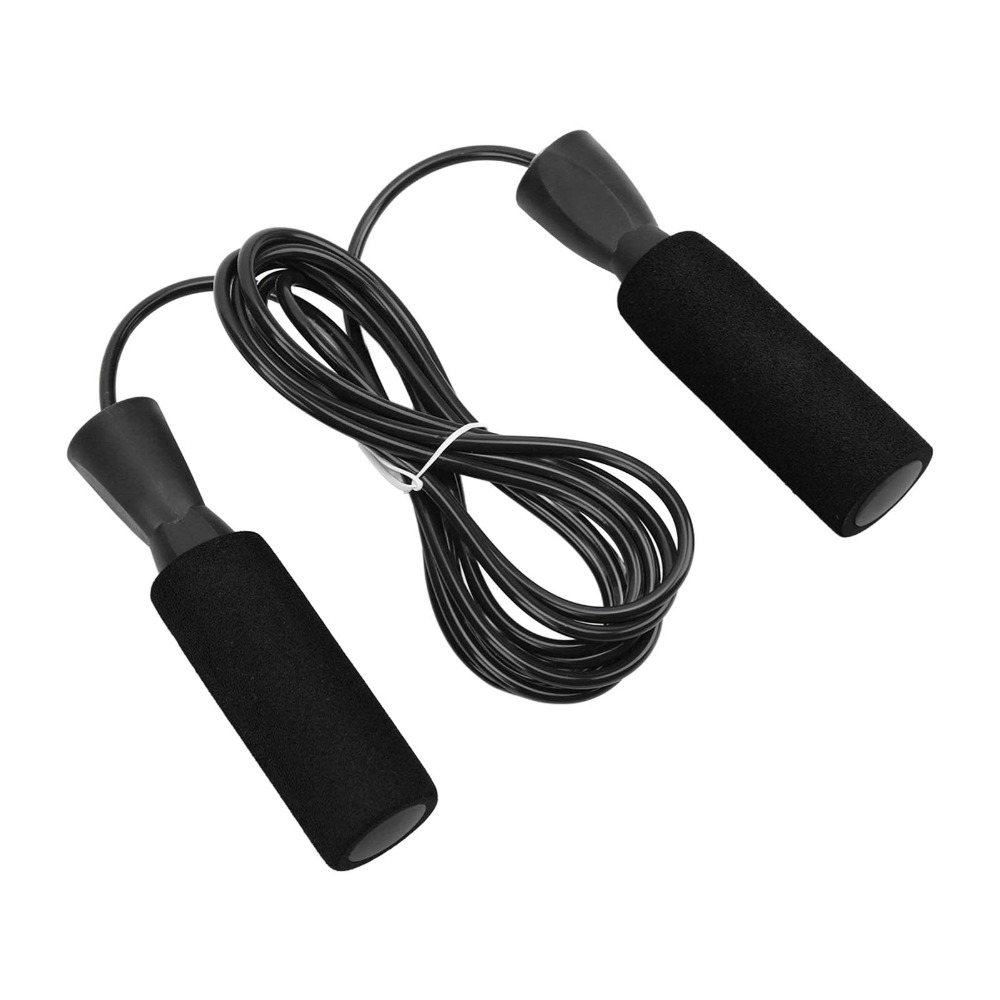 Steel Wire Speed Jumping Rope with Double Bearings and Comfortable Foam Handles for Effective Weighted Workouts