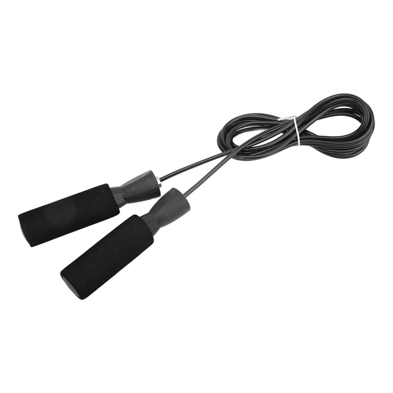 Steel Wire Speed Jumping Rope with Double Bearings and Comfortable Foam Handles for Effective Weighted Workouts