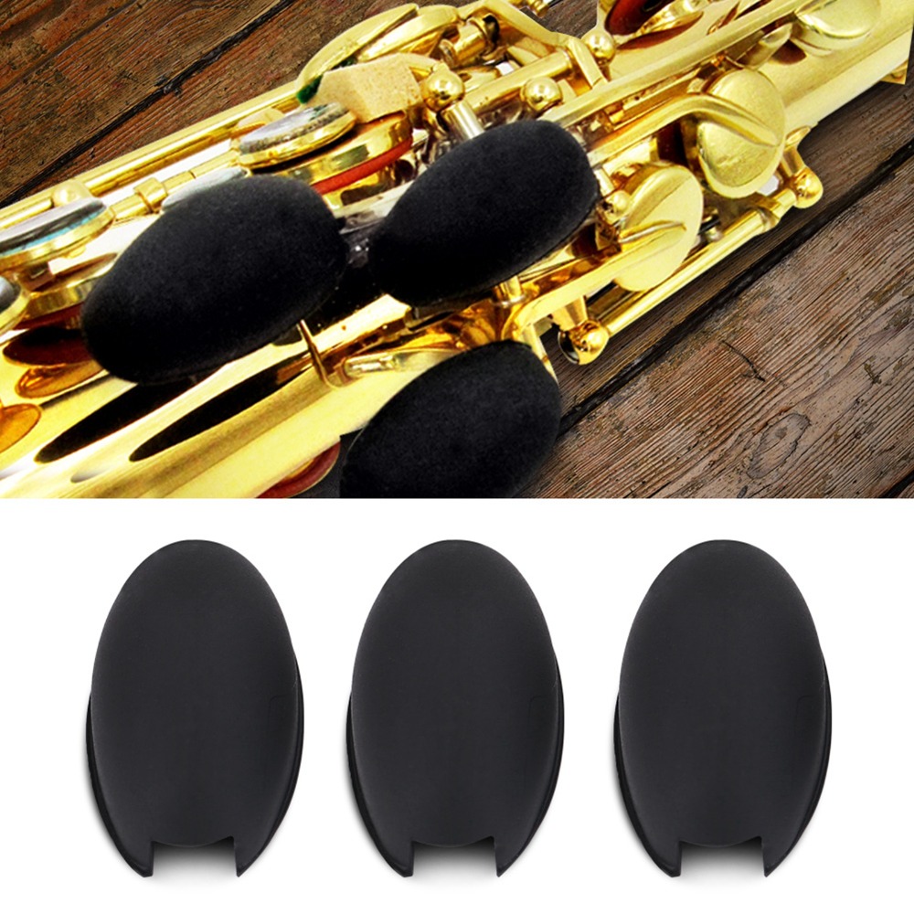 Saxophone Palm Key Pads, Black Key Riser Pads, Finger Rest Risers