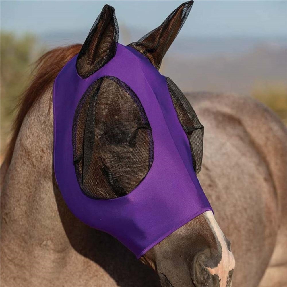 Horse Fly Mask, Multifunctional Horse Mosquito Mask, Comfortable Sun UV Protection, Breathable Mesh Face Mask