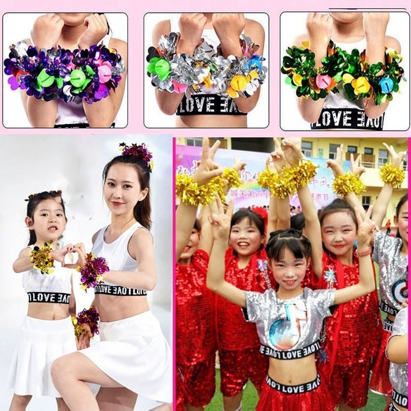 Sports Games Bracelet, Cheering Flower Ball for Match Supplies
