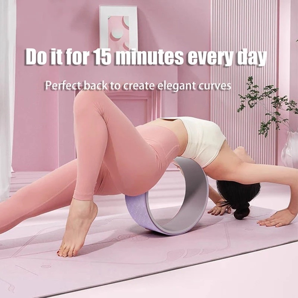 Multi-Functional Yoga Wheel for Back & Waist Training, Pilates Ring for Home Gym Workouts