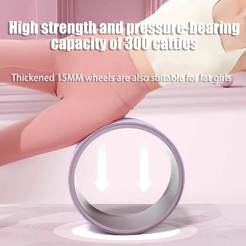 Multi-Functional Yoga Wheel for Back & Waist Training, Pilates Ring for Home Gym Workouts