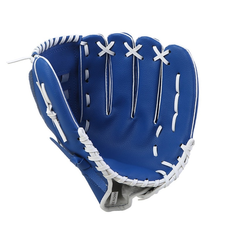Synthetic Leather Baseball Glove Blue Mitt Rose Red Brown Black Catcher Gloves For Practice 5