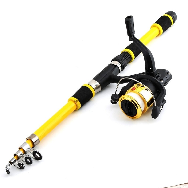 Max Drag Telescopic Fishing Kit, Gear Ratio Reel, Telescopic Rod Design