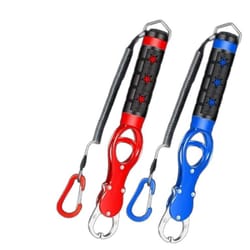 heavy duty fish lip gripper, waterproof fishing grip hook tool with weighing scale, no rust aluminum alloy fish controll