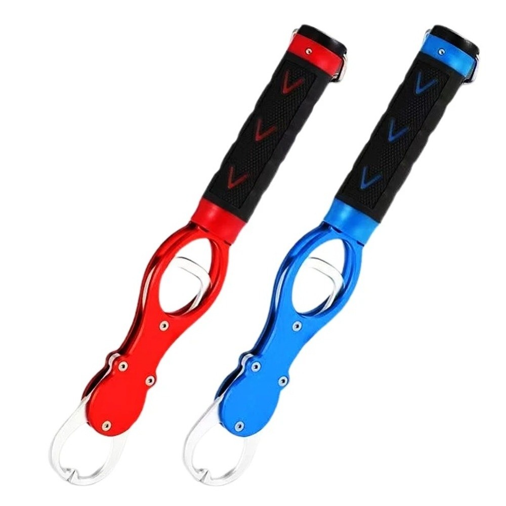 Heavy Duty Fish Lip Gripper Waterproof Fishing Grip Hook Tool With Weighing Scale No Rust Aluminum 4
