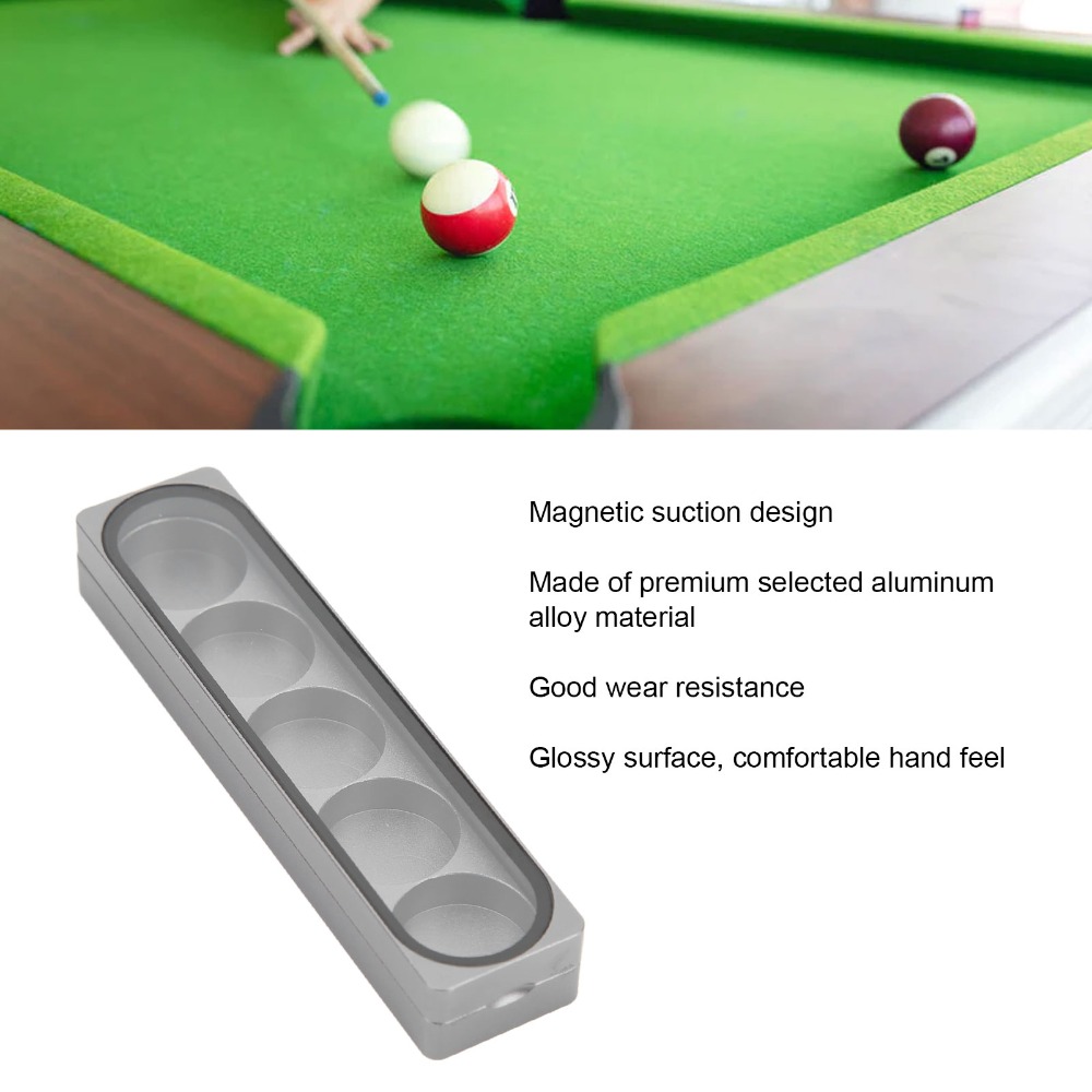 Portable Holes Pool Stick Tips Box, Holes Cue Tip Container for Billiards Players
