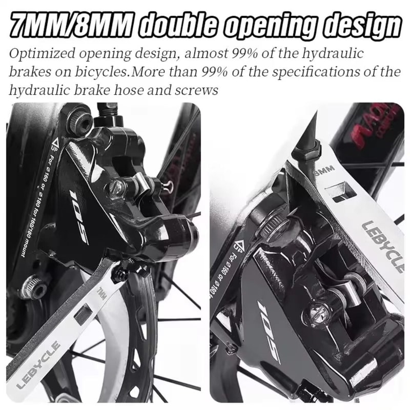 Portable High Hardness Open Steel Bicycle Repair Wrench, Oil Pipe Screw Wrench