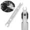 Portable High Hardness Open Steel Bicycle Repair Wrench, Oil Pipe Screw Wrench
