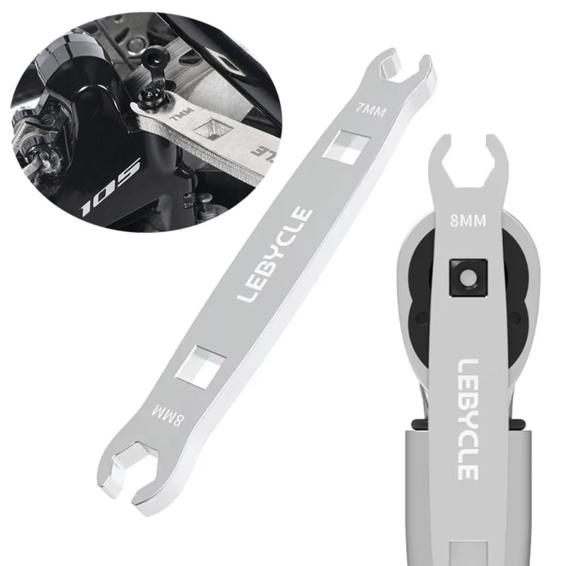 Portable High Hardness Open Steel Bicycle Repair Wrench, Oil Pipe Screw Wrench