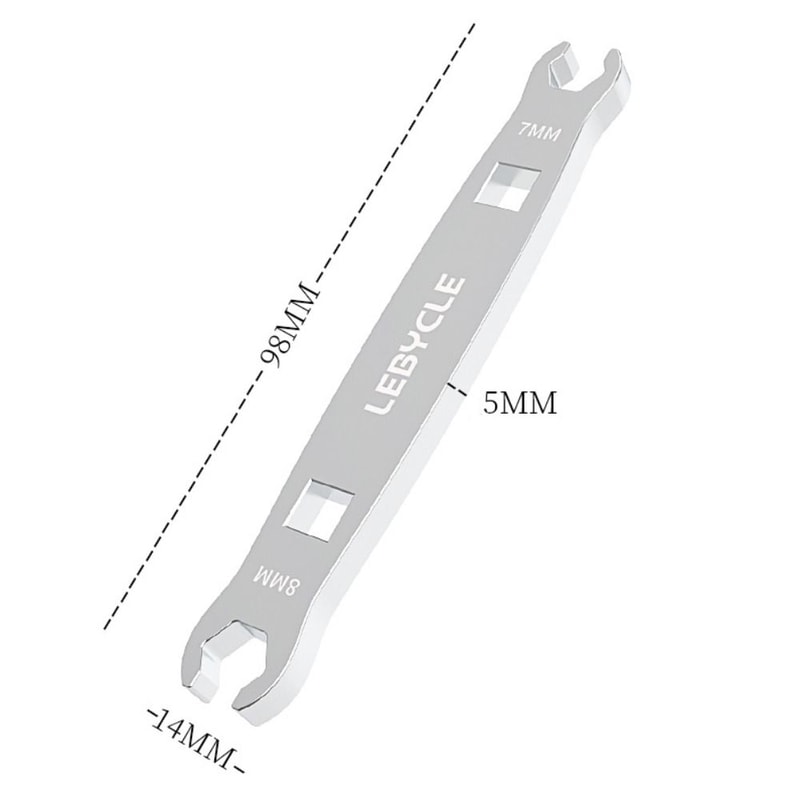 Portable High Hardness Open Steel Bicycle Repair Wrench, Oil Pipe Screw Wrench