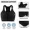 Shock Resistant Sports Bra, Front Zipper Design, Plus Size, Breathable Seamless Gym Top