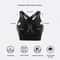 Shock Resistant Sports Bra, Front Zipper Design, Plus Size, Breathable Seamless Gym Top