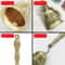 Retro Golden Hand Bell, Clear Sound Bronze Metal, Church Bell for Restaurant, Bar, Rose Design, Jingle Effect
