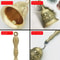 Retro Golden Hand Bell, Clear Sound Bronze Metal, Church Bell for Restaurant, Bar, Rose Design, Jingle Effect