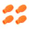 Portable Silicone Mute Drumstick, Silicone Drum Stick Practice Tip, Silent Practice Dampener Orange/Grey
