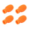 Portable Silicone Mute Drumstick, Silicone Drum Stick Practice Tip, Silent Practice Dampener Orange/Grey