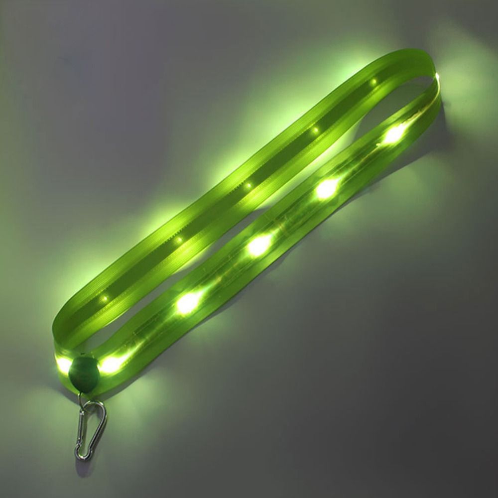 Cycling LED Shoulder Straps, Fluorescent Green for Night Safety, Lightweight Outdoor Hiking Gear