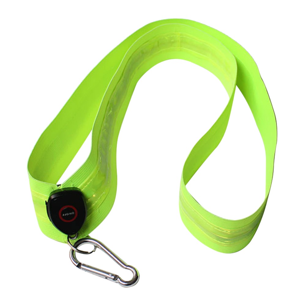 Cycling LED Shoulder Straps, Fluorescent Green for Night Safety, Lightweight Outdoor Hiking Gear