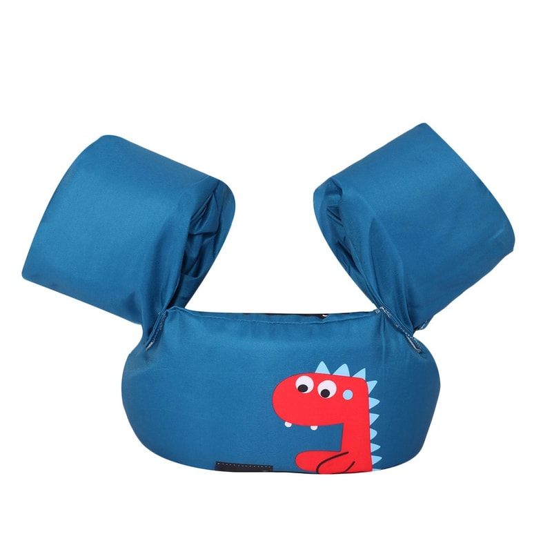 Cute Summer Cartoon Kids Swimming Ring Tube, Breathable Adjustable Swim Armbands, Water Play Floats