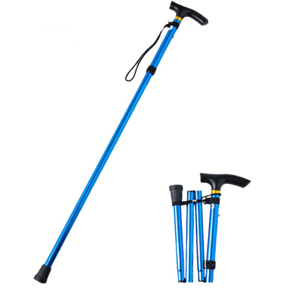 Portable Adjustable Folding Cane Strengthen Walking Cane For Adults Elderly 8