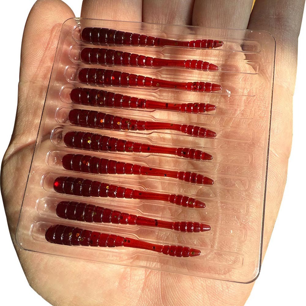 Mini Fishing Lures, Worm Bait Smell, Micro Soft Bait for Rockfishing