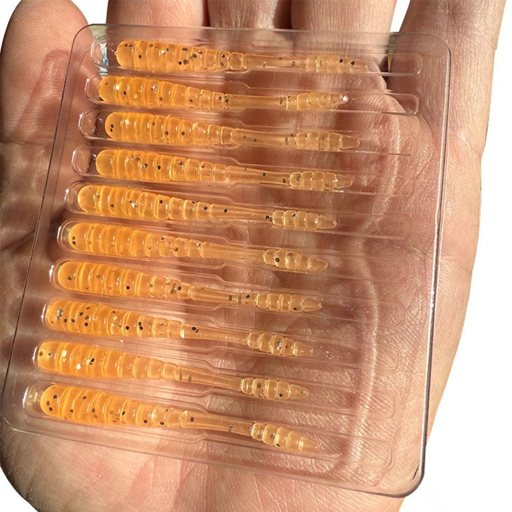 Mini Fishing Lures, Worm Bait Smell, Micro Soft Bait for Rockfishing