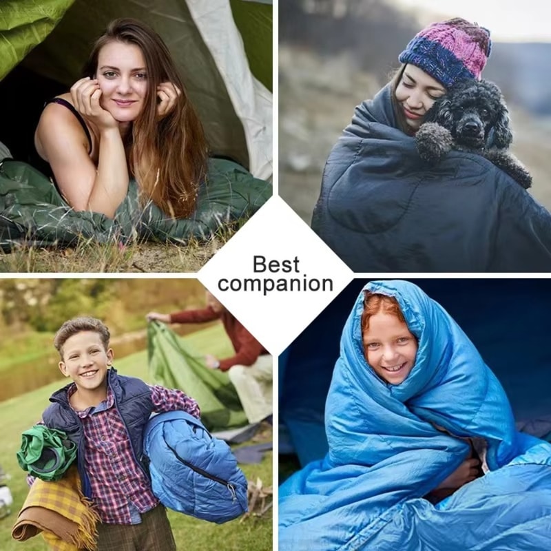 Lightweight Single Envelope Sleeping Bag, High Quality Portable Waterproof Camping Outdoor Travel Bag