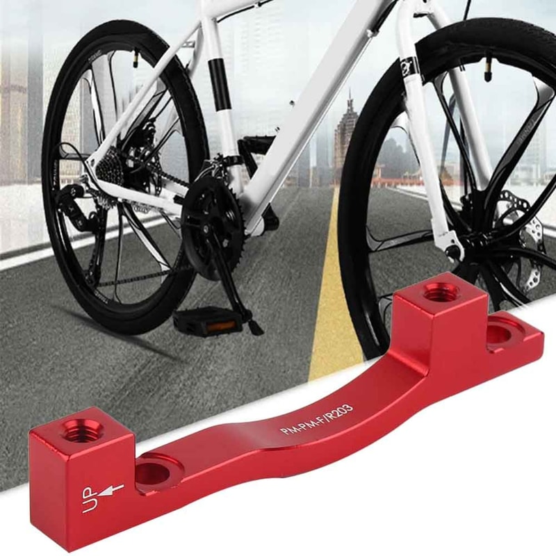 Aluminum Alloy Bicycle Disc Brake Mount Adapter, Accessories with Bolts for Gear Parts