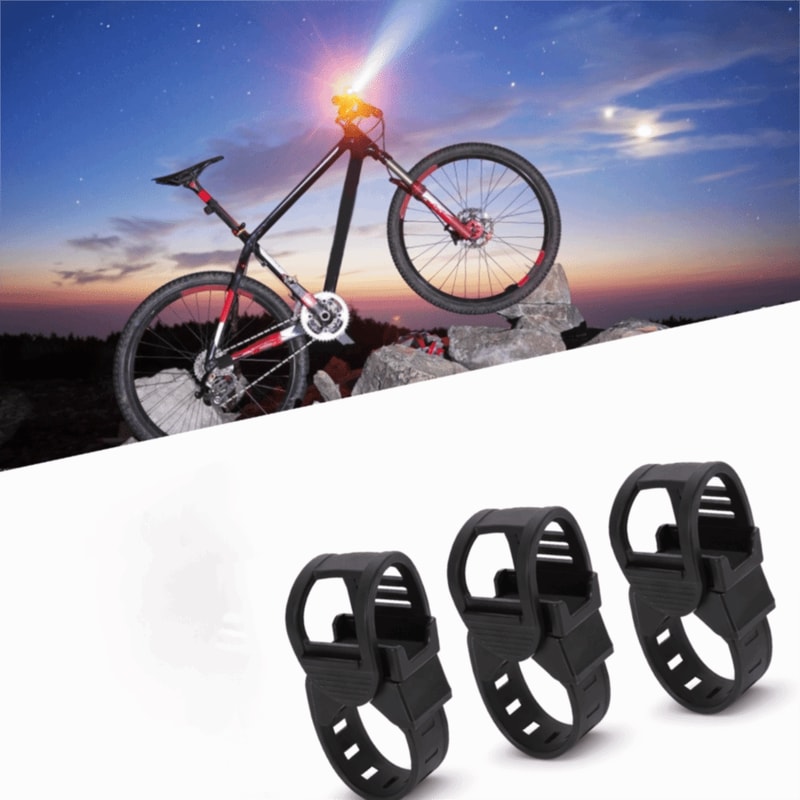 Multifunction Plastic Bike Light Clamp, Degree Rotation Bike Light Holder