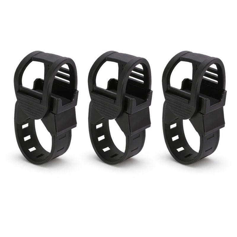 Multifunction Plastic Bike Light Clamp, Degree Rotation Bike Light Holder