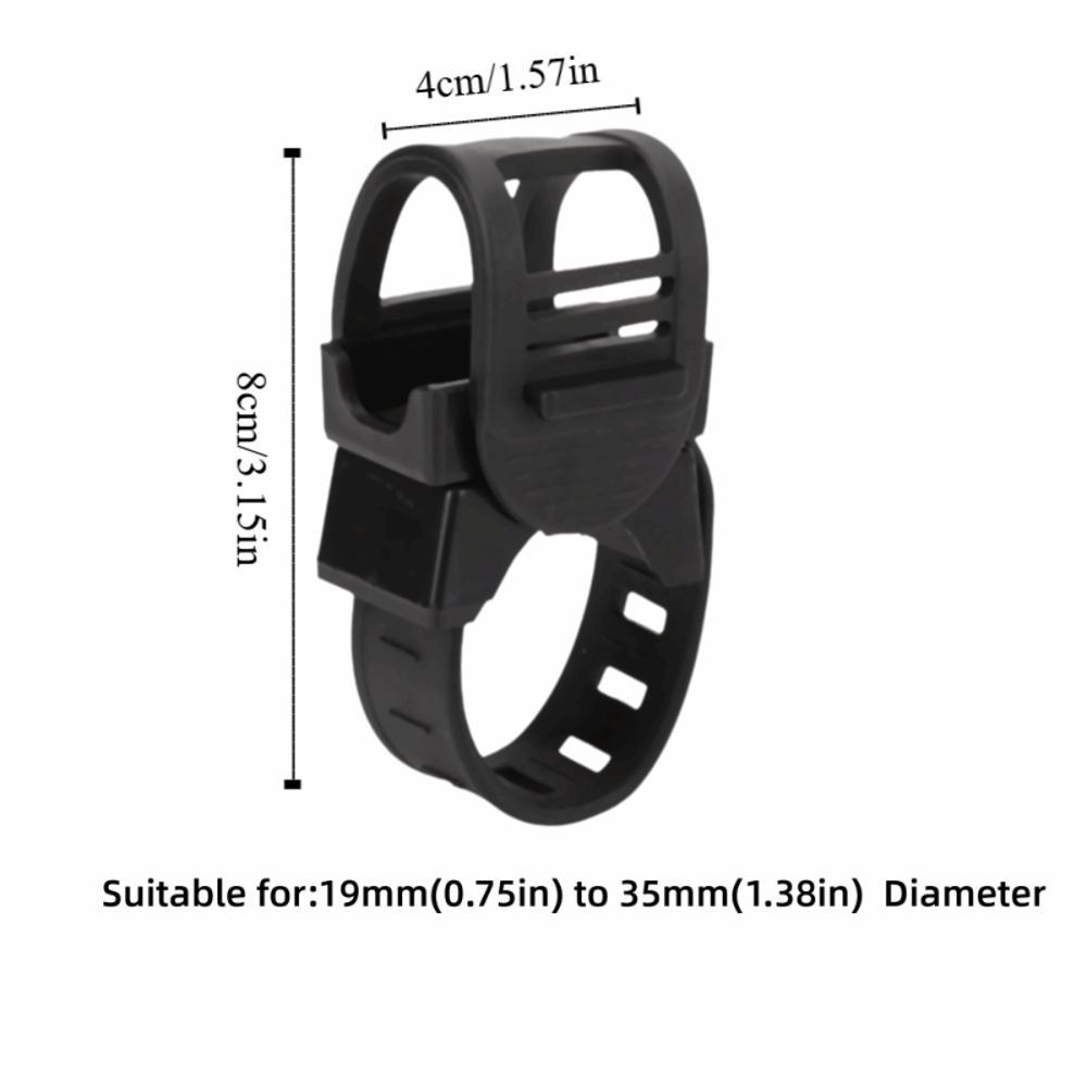 Multifunction Plastic Bike Light Clamp, Degree Rotation Bike Light Holder