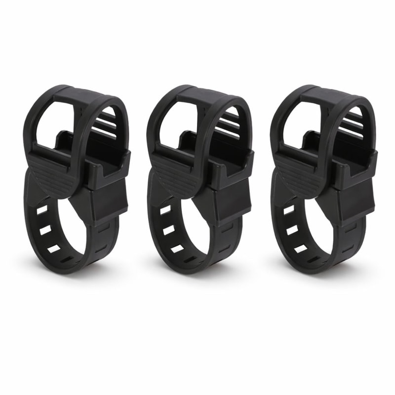 Multifunction Plastic Bike Light Clamp, Degree Rotation Bike Light Holder