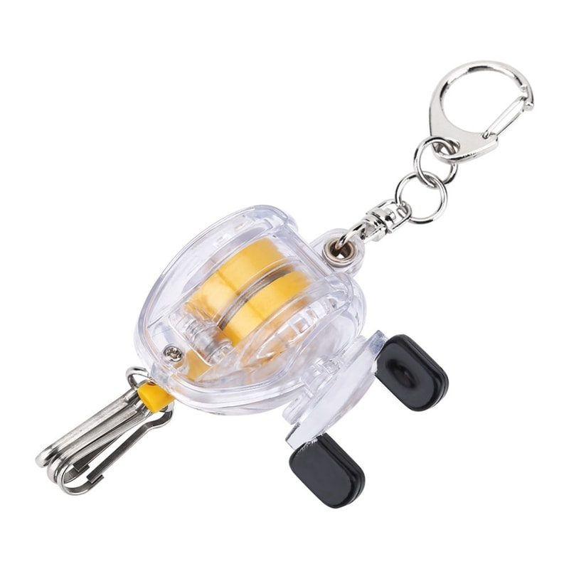 Fishing Key Chain with Steel Wire, Telescopic Rope Portable Key Ring for Outdoor Use