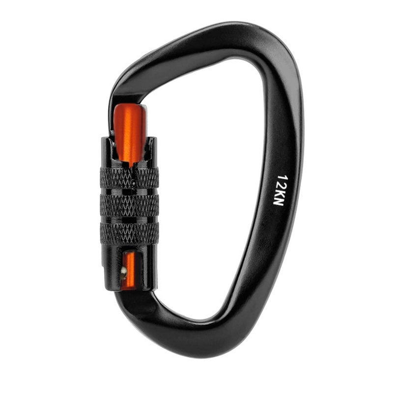 Multicolors Aluminum Carabiner, Professional Safety Lock D Shape Key Hooks for Climbing