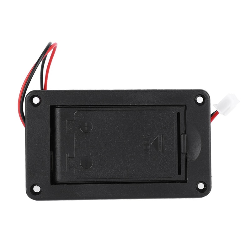 Black Battery Case Cover, Box Pickup Connector Battery Compartment