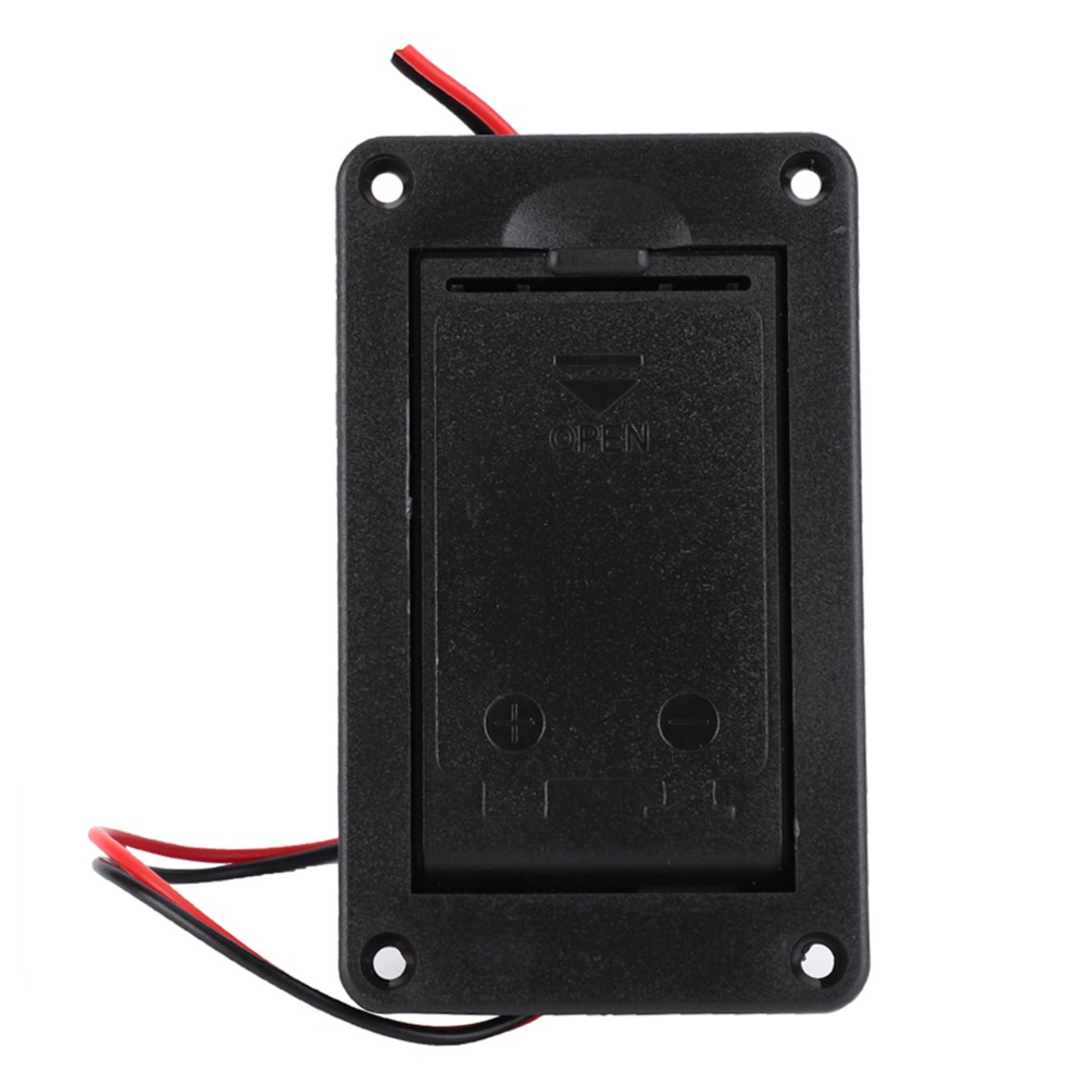Black Battery Case Cover, Box Pickup Connector Battery Compartment