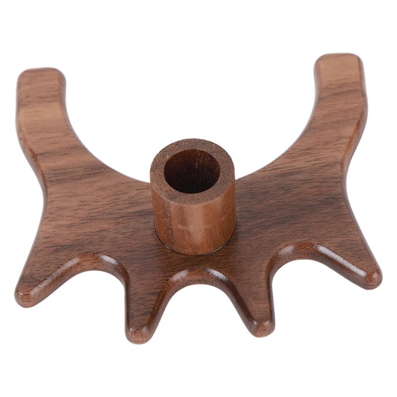 Billiards Cue Stick Accessory, High Fork Walnut Wood, Wooden Pool Cue Bridge Head