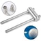 Stainless Steel Cue Tip Press Tool, Billiard Tip Press, Round Tips, Firm Compression, Billiard Accessories