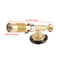 Portable Brass Kitchen Torch with Adjustable Flame, Brass Butane Torch Head, Electronic Ignition, Refillable Handheld