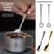 Mini Long Handle Ice Cream Dessert Spoons Portable Stainless Steel Coffee Tea Stirring Spoon Mixing 2