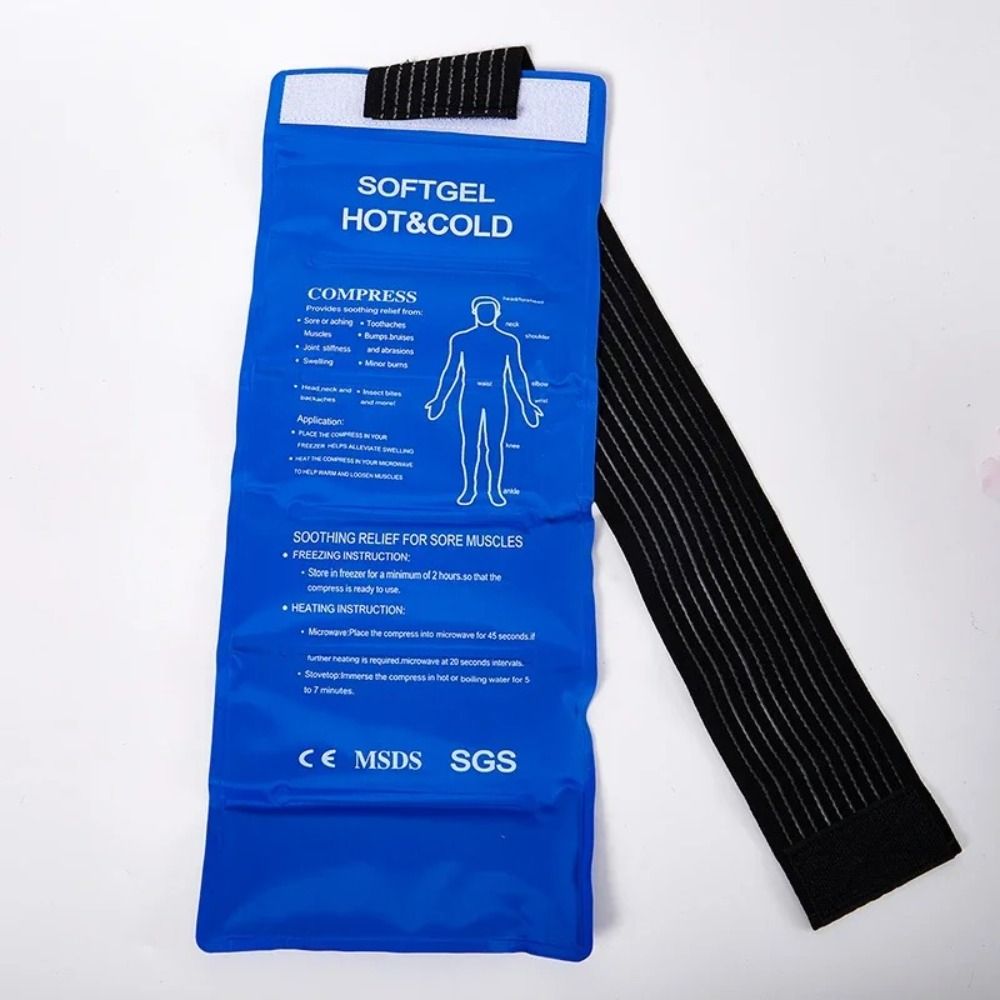 Multipurpose Gel Ice Cold Packs, New Reusable Hot Cold Gel Pack, Blue Cooling Mat for Muscle Pain
