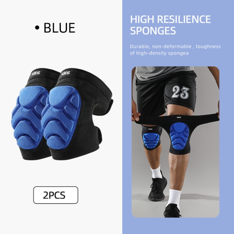 New Sponge Nylon Thickening Knee Pads Black Blue Comfort Knee Leg Cover Kneepad Brace Men Women 0