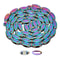 Rainbow Manganese Steel Single Speed Bike Chain, Fixed Gear Links, Durable Cycling Accessories